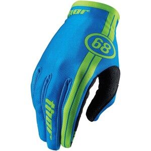 THOR VOID - Mens & Youth COURSE BLUE Dirt Bike Gloves - MX / ATV XL